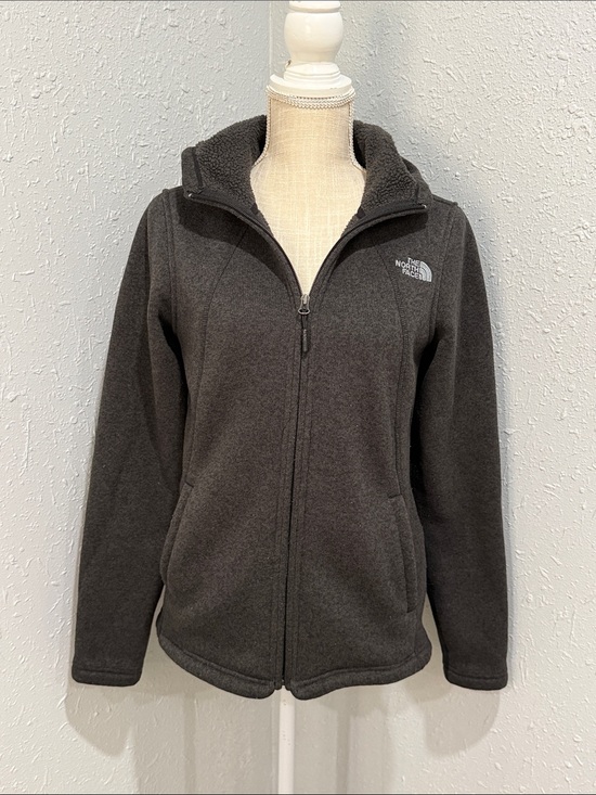 The North Face Jackets & Blazers - The North Face Crescent Women's Charcoal Full-Zip Fleece Jacket Size Small